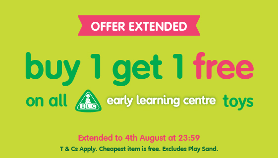 Buy One Get One Free Across Early Learning Centre